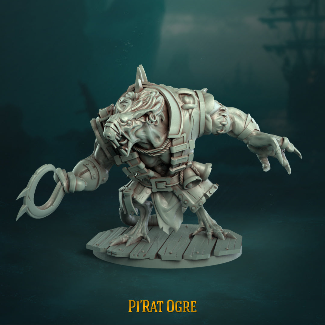 Pi'Rats Team - Fantasy Football - Complete Team - by Punga Miniatures - Tabletop RPG Miniature - Roleplaying 3D Printed Fantasy Mini