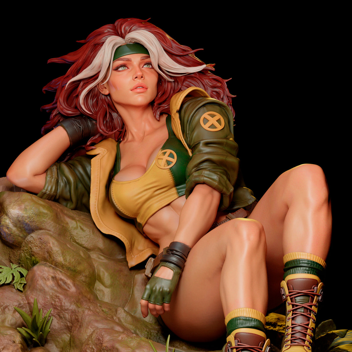 Rogue in Paradise Sculpture (75mm to 500mm) - Unassembled/Unpainted/3D Print