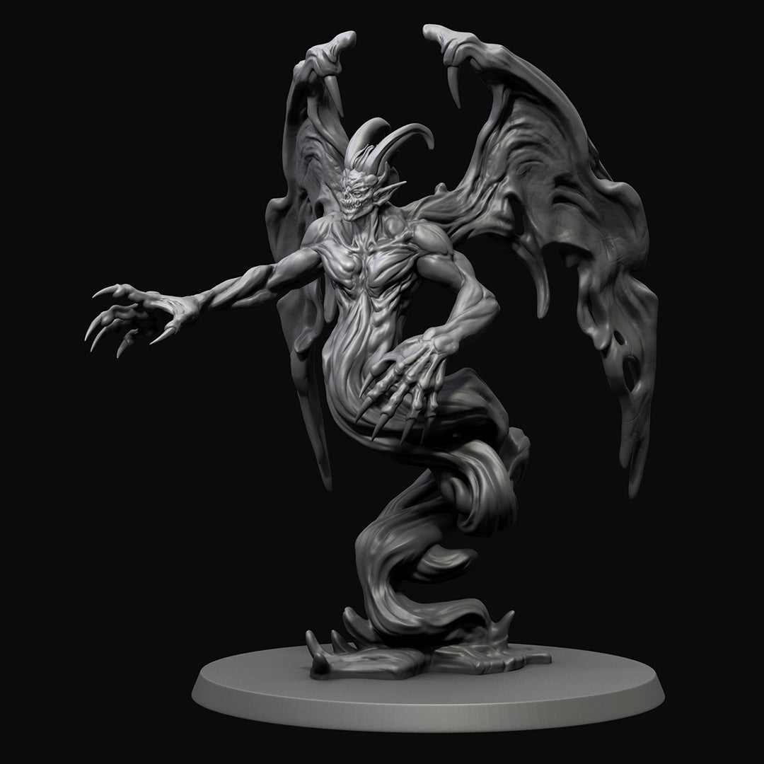 Shadow Demon - Demon - Dungeons and Dragons - by Realm of Paths - Tabletop RPG Miniature - Roleplaying 3D Printed Fantasy Mini