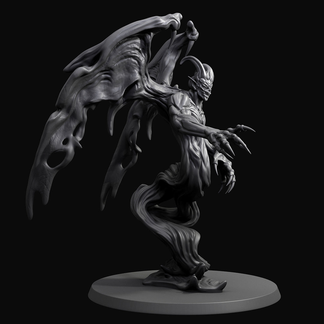 Shadow Demon - Demon - Dungeons and Dragons - by Realm of Paths - Tabletop RPG Miniature - Roleplaying 3D Printed Fantasy Mini