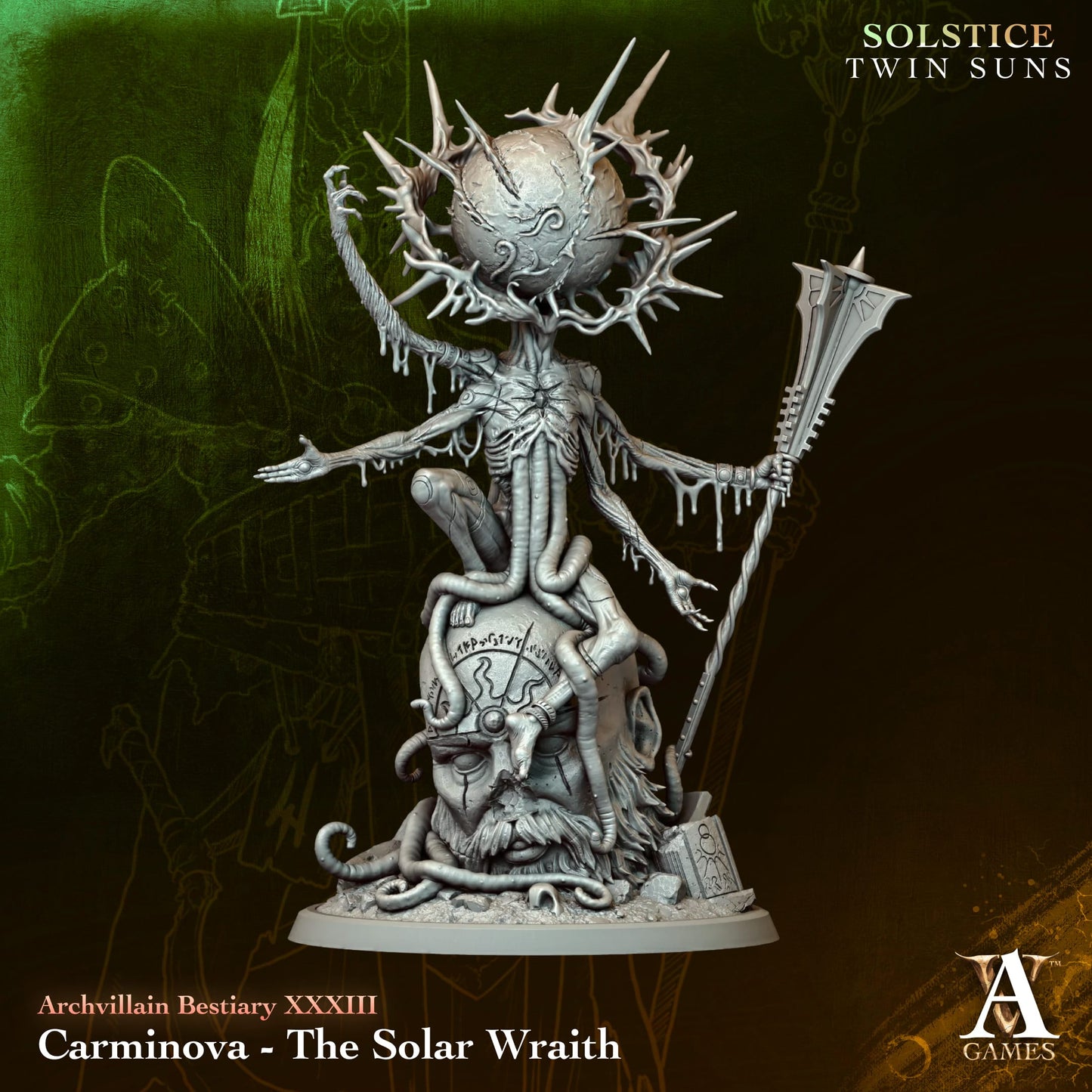 Carminova - The Solar Wraith - Solstice - Twin Suns - TTRPG - Wargaming - Dungeons and Dragons