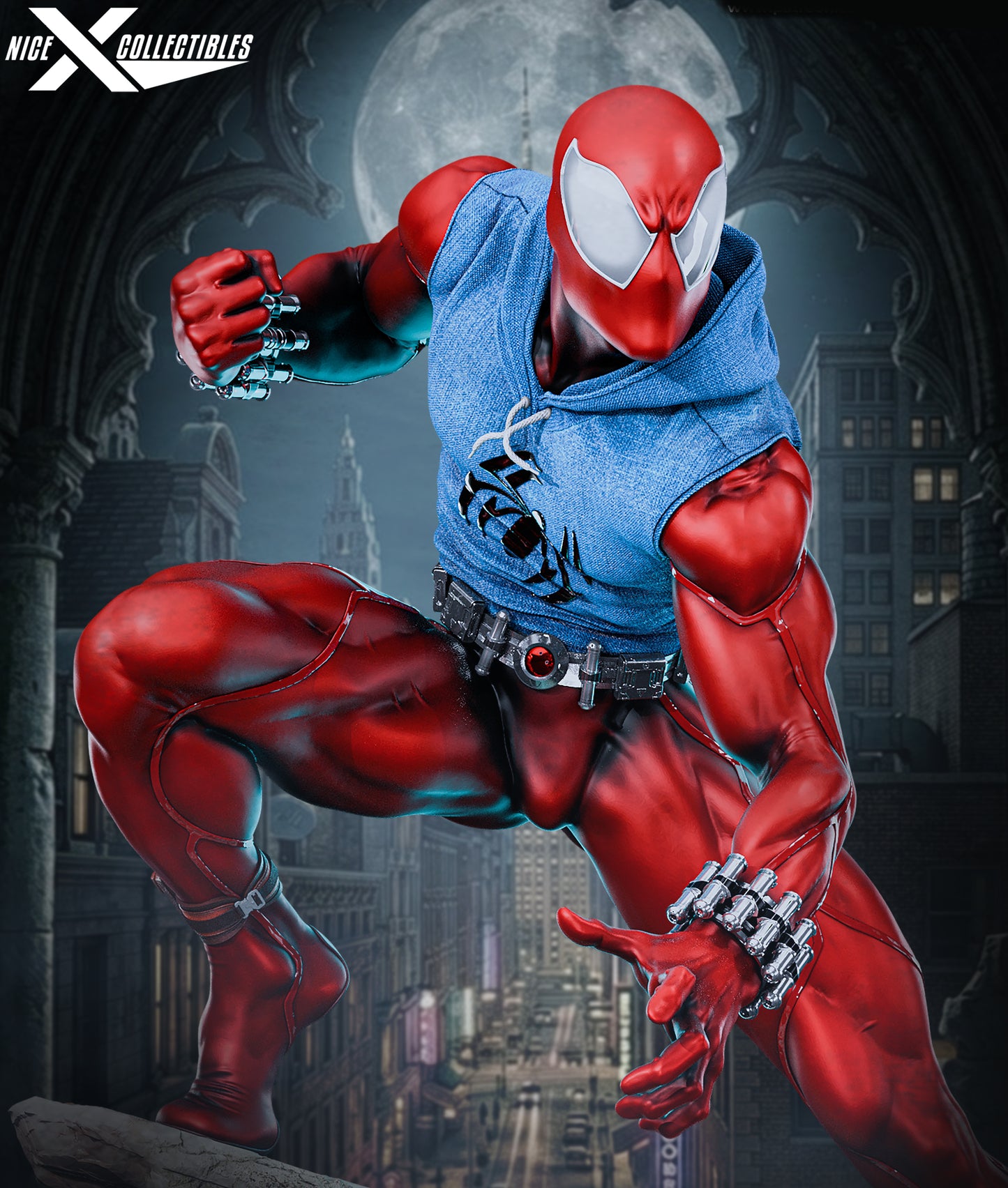 Scarlet Spider Sculpture (75mm to 500mm) Stranger Things - Unassembled/Unpainted/3D Print