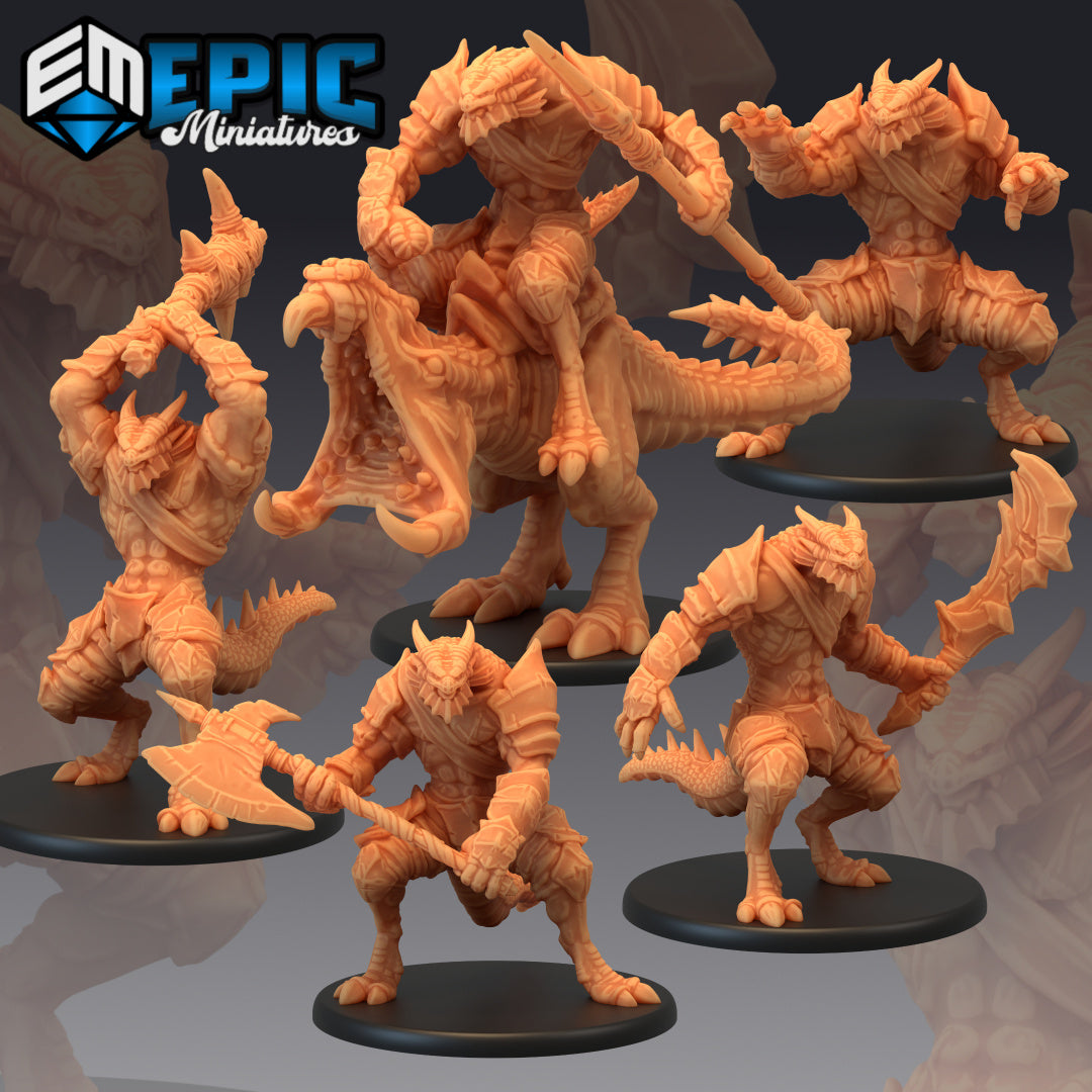 Serpentia Reborn Set - Swamp & March Encounters Collection - by Epic Miniatures - Tabletop RPG Miniature - Roleplaying 3D Printed Fantasy Mini