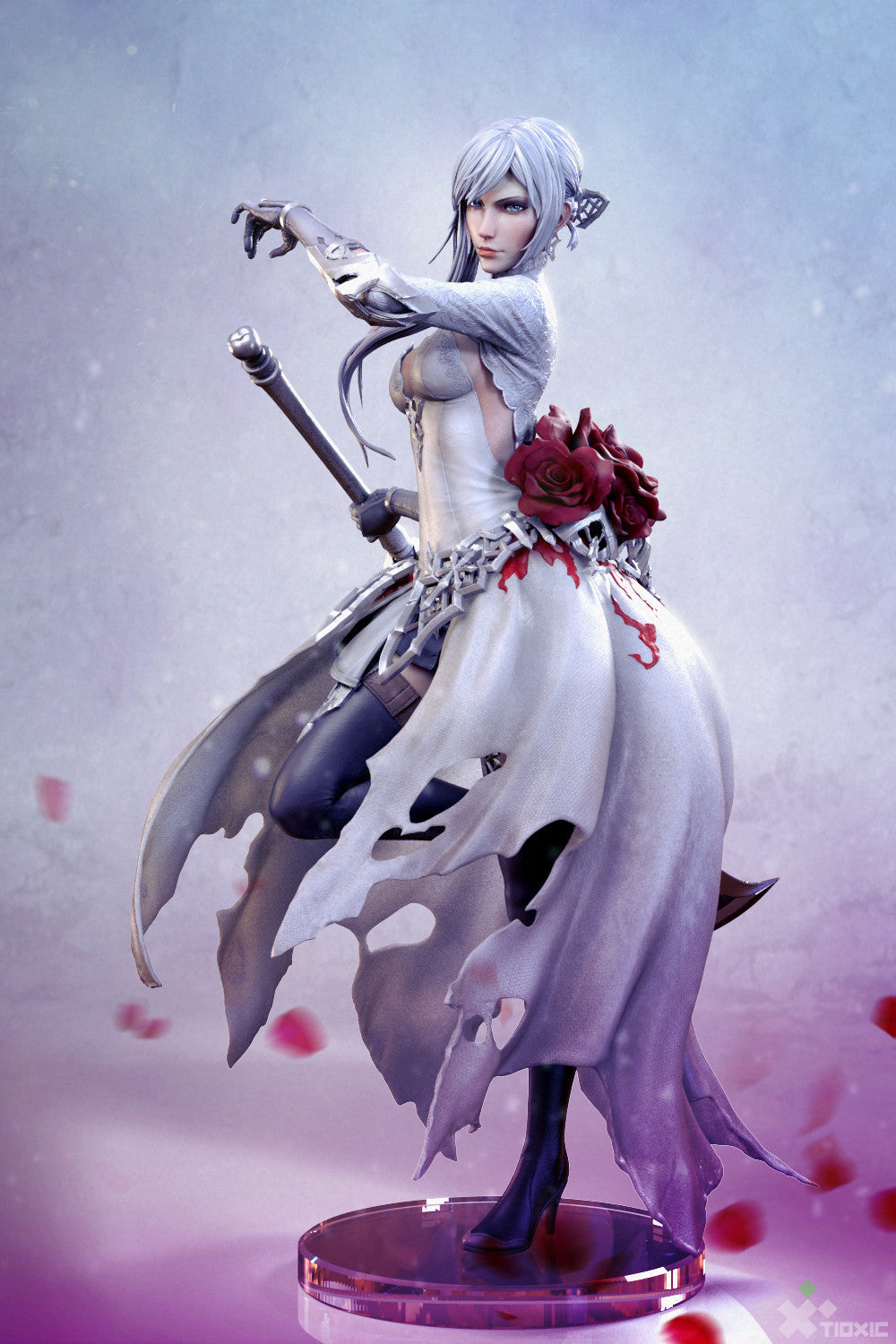 Snow white - Anime - by OXO3D - Tabletop RPG Miniature - Roleplaying 3D Printed Fantasy Mini