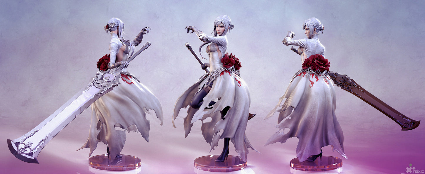 Snow white - Anime - by OXO3D - Tabletop RPG Miniature - Roleplaying 3D Printed Fantasy Mini