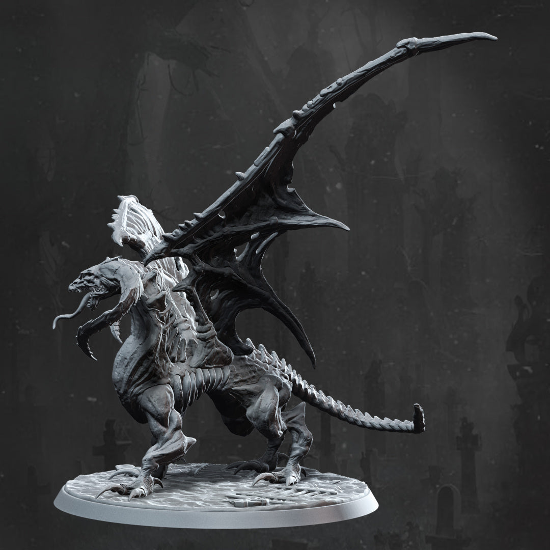 Spectral Dragon - Dungeons and Dragons - Lord of the Rings - RPG Miniatures - by Monolith Arts- Tabletop RPG Miniature - Roleplaying 3D Printed Fantasy Mini