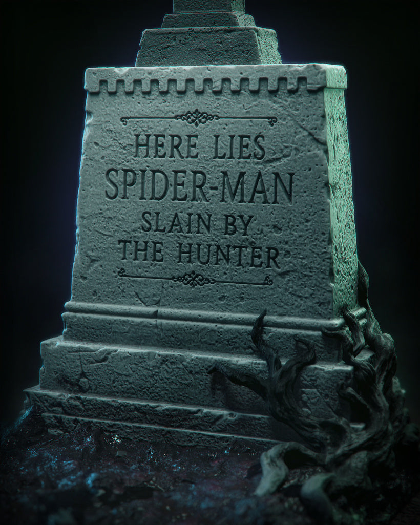 Symbiote Spider-Man Sculpture(75mm to 1000mm) - Unassembled/Unpainted/3D Print