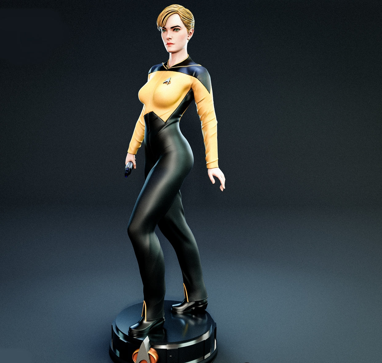 Tasha Yar Sculpture (75mm to 500mm) - Unassembled/Unpainted/3D Print