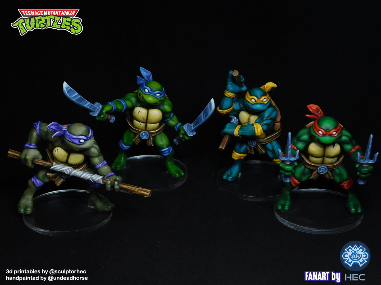 TMNT Buddies - Teenage Mutant Ninja Turtles - by RAW - Tabletop RPG Miniature - Roleplaying 3D Printed Fantasy Mini