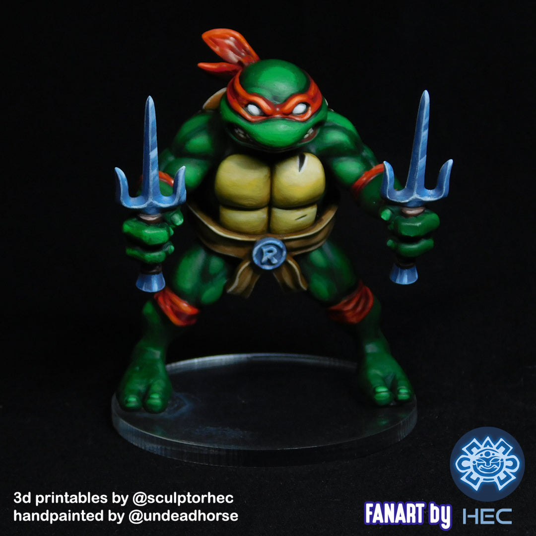 TMNT Buddies - Teenage Mutant Ninja Turtles - by RAW - Tabletop RPG Miniature - Roleplaying 3D Printed Fantasy Mini