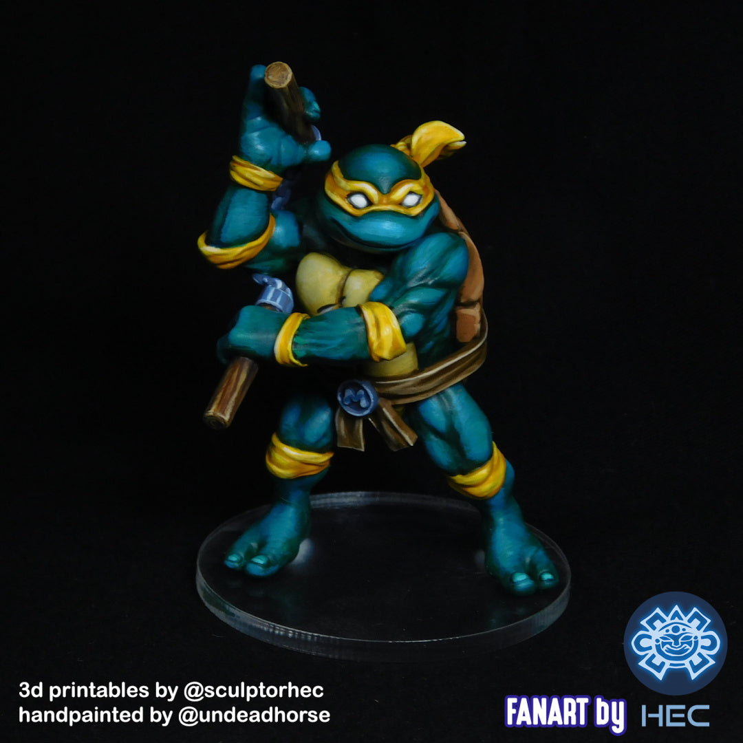 TMNT Buddies - Teenage Mutant Ninja Turtles - by RAW - Tabletop RPG Miniature - Roleplaying 3D Printed Fantasy Mini