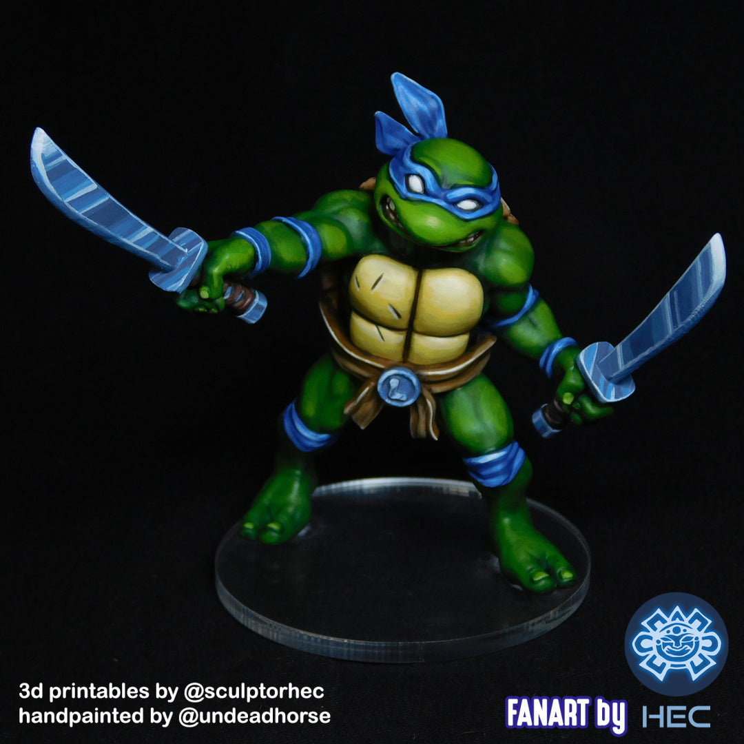 TMNT Buddies - Teenage Mutant Ninja Turtles - by RAW - Tabletop RPG Miniature - Roleplaying 3D Printed Fantasy Mini
