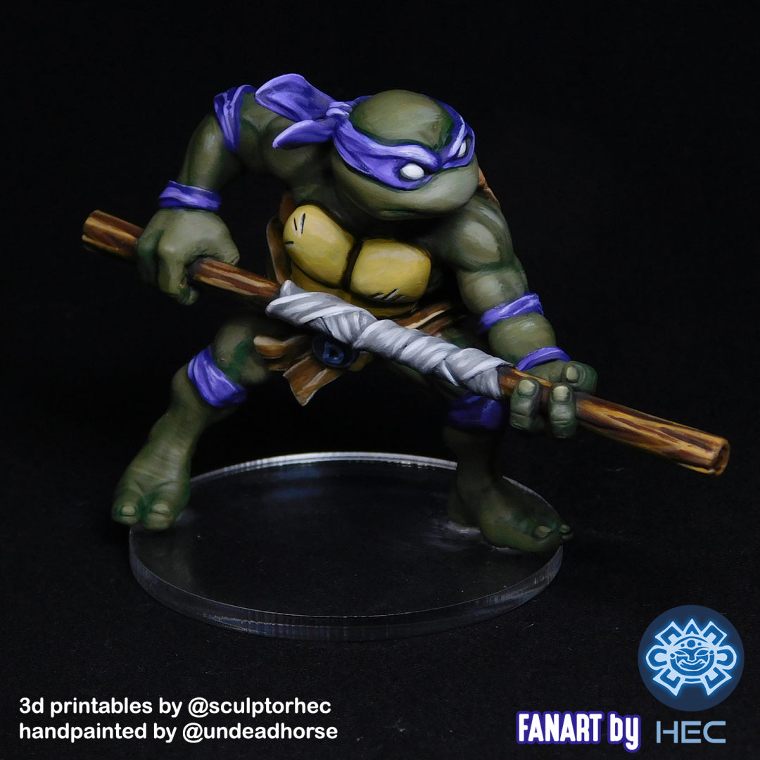 TMNT Buddies - Teenage Mutant Ninja Turtles - by RAW - Tabletop RPG Miniature - Roleplaying 3D Printed Fantasy Mini
