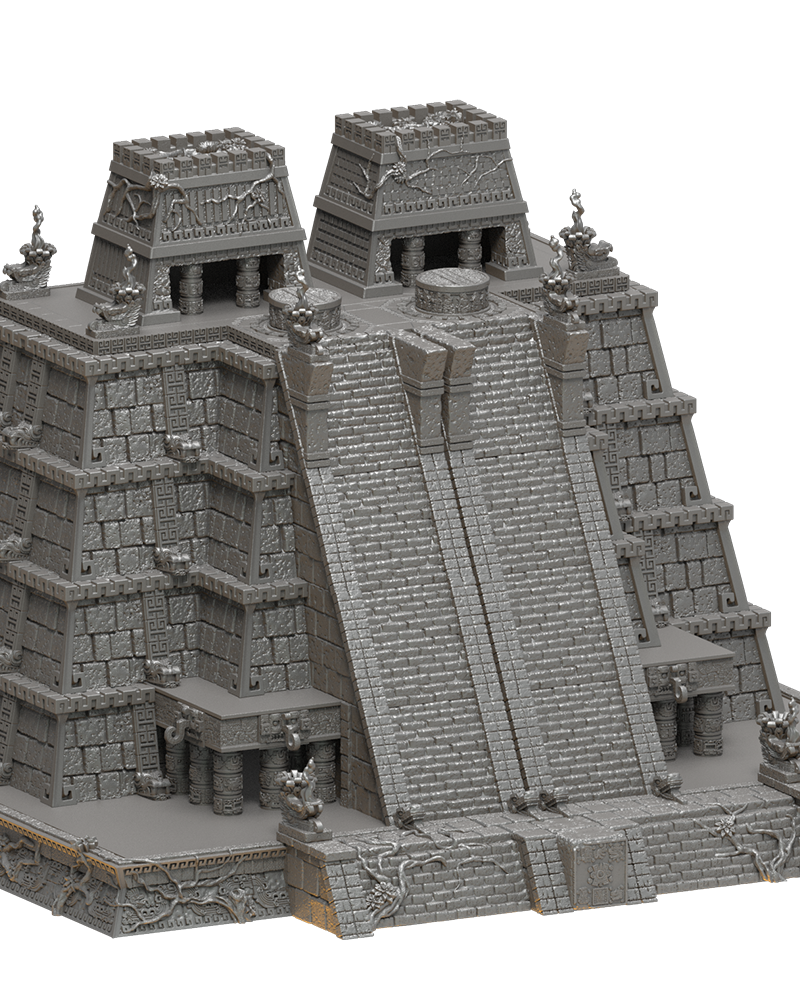 Tenochtitlan Major Temple - TTRPG Terrain - Wargaming - Dungeons and Dragons