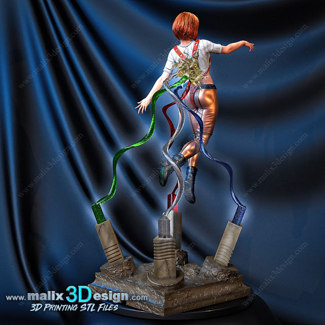 The Fifth Element - Leelou Diorama - by Sanix - Tabletop RPG Miniature - Roleplaying 3D Printed Fantasy Mini