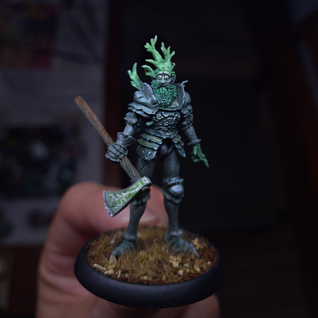 The Green Knight - Dungeons and Dragons - by Warp Minis- Tabletop RPG Miniature - Roleplaying 3D Printed Fantasy Mini