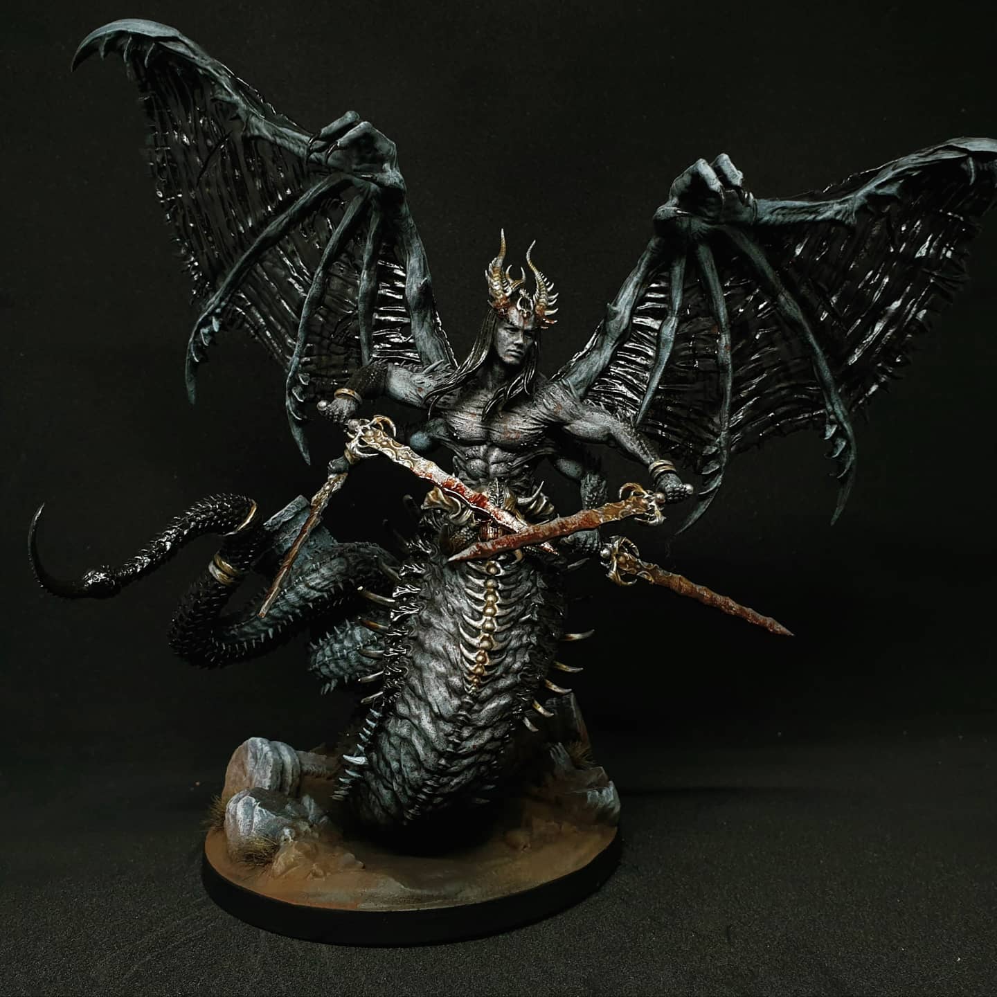 The Lust God - Belial the Lord of Sin - Prince of Pain - by Dark Gods- Tabletop RPG Miniature - Roleplaying 3D Printed Fantasy Mini