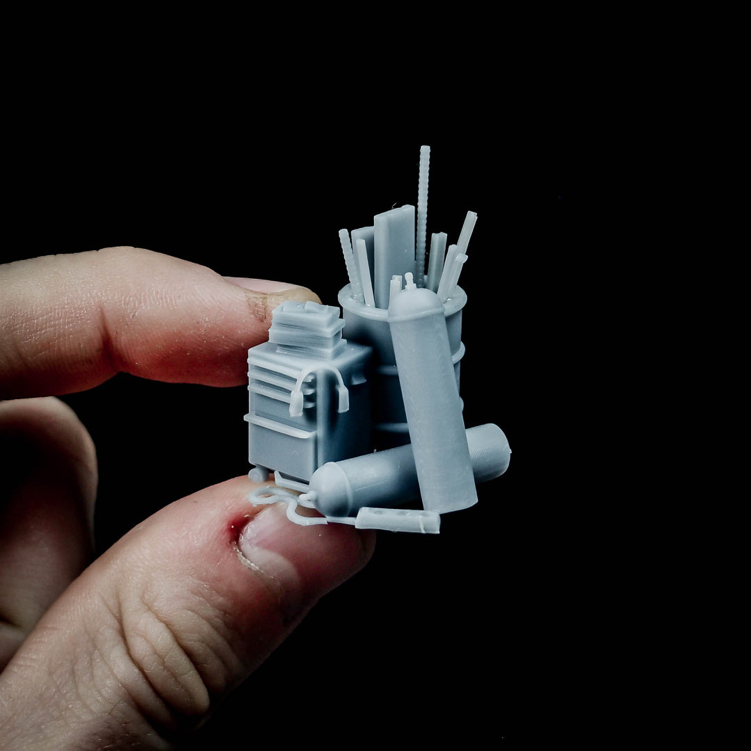 The Shelter - Workbenches - Scatter Terrain - by The lazy Forger - Tabletop RPG Miniature - Roleplaying 3D Printed Fantasy Mini