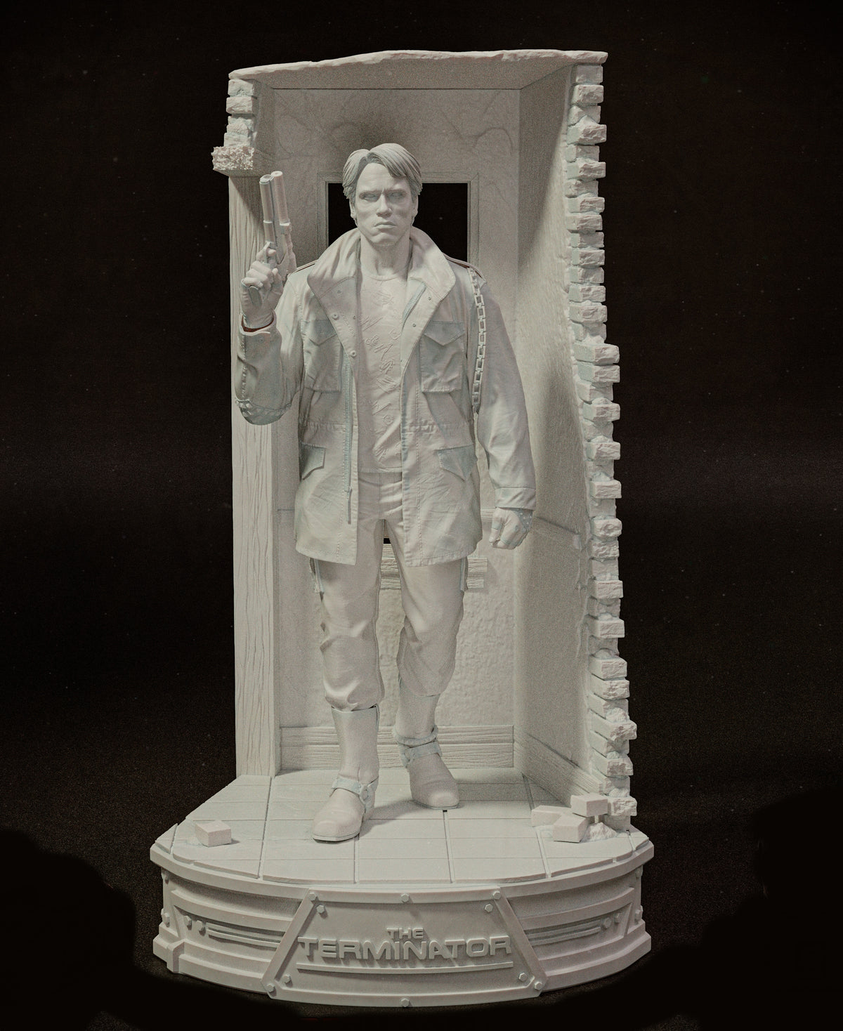 The Terminator (1984) Sculpture (75 mm à 500 mm) - Non assemblé/Non peint/Impression 3D