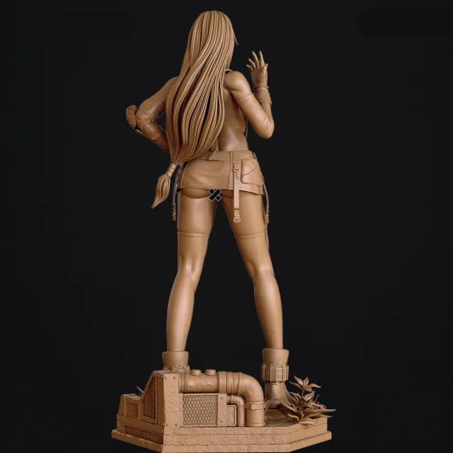 Tifa NSFW Sculpture (75mm to 500mm) - Unassembled/Unpainted/3D Print