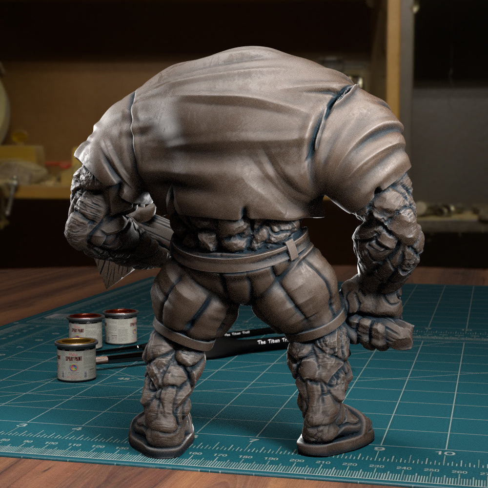 Troll Guard - Dungeons and Dragons - by Tytan Troll - Tabletop RPG Miniature - Roleplaying 3D Printed Fantasy Mini