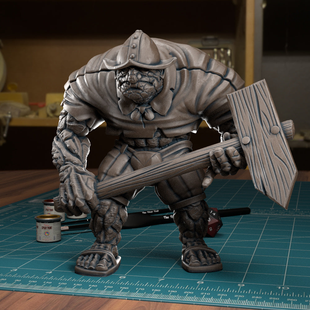 Troll Guard - Dungeons and Dragons - by Tytan Troll - Tabletop RPG Miniature - Roleplaying 3D Printed Fantasy Mini