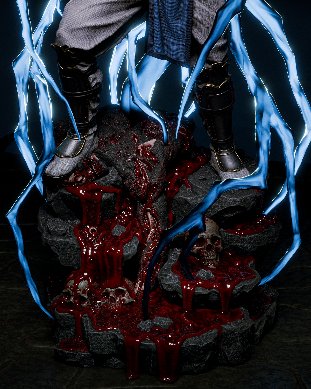 Raiden Sculpture(75mm to 500mm) - Unassembled/Unpainted/3D Print