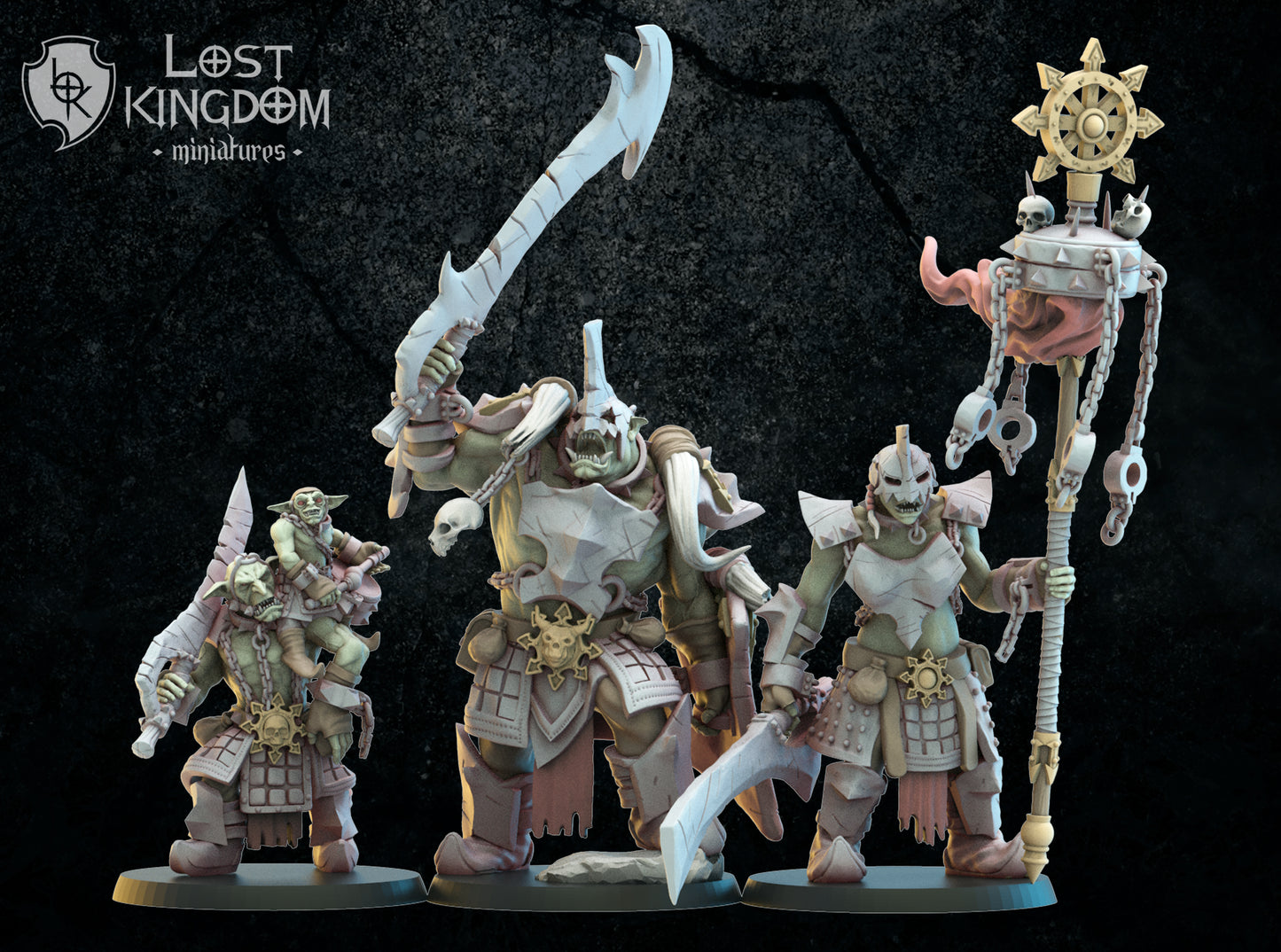 Urk Slaves CG - by Lost Kingdom - Tabletop RPG Miniature - Roleplaying 3D Printed Fantasy Mini