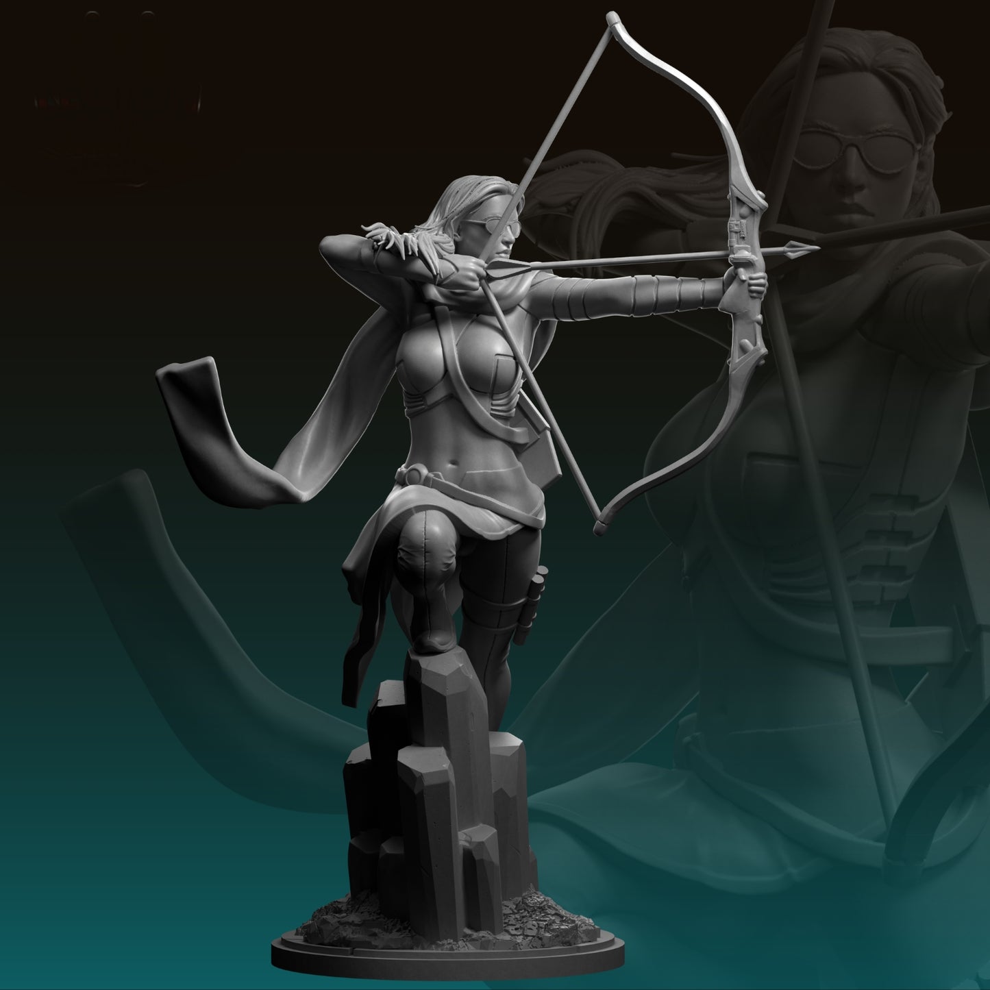 Kate Bishop(40mm - 75mm) TTRPG - Wargaming - Grimdark - MCP
