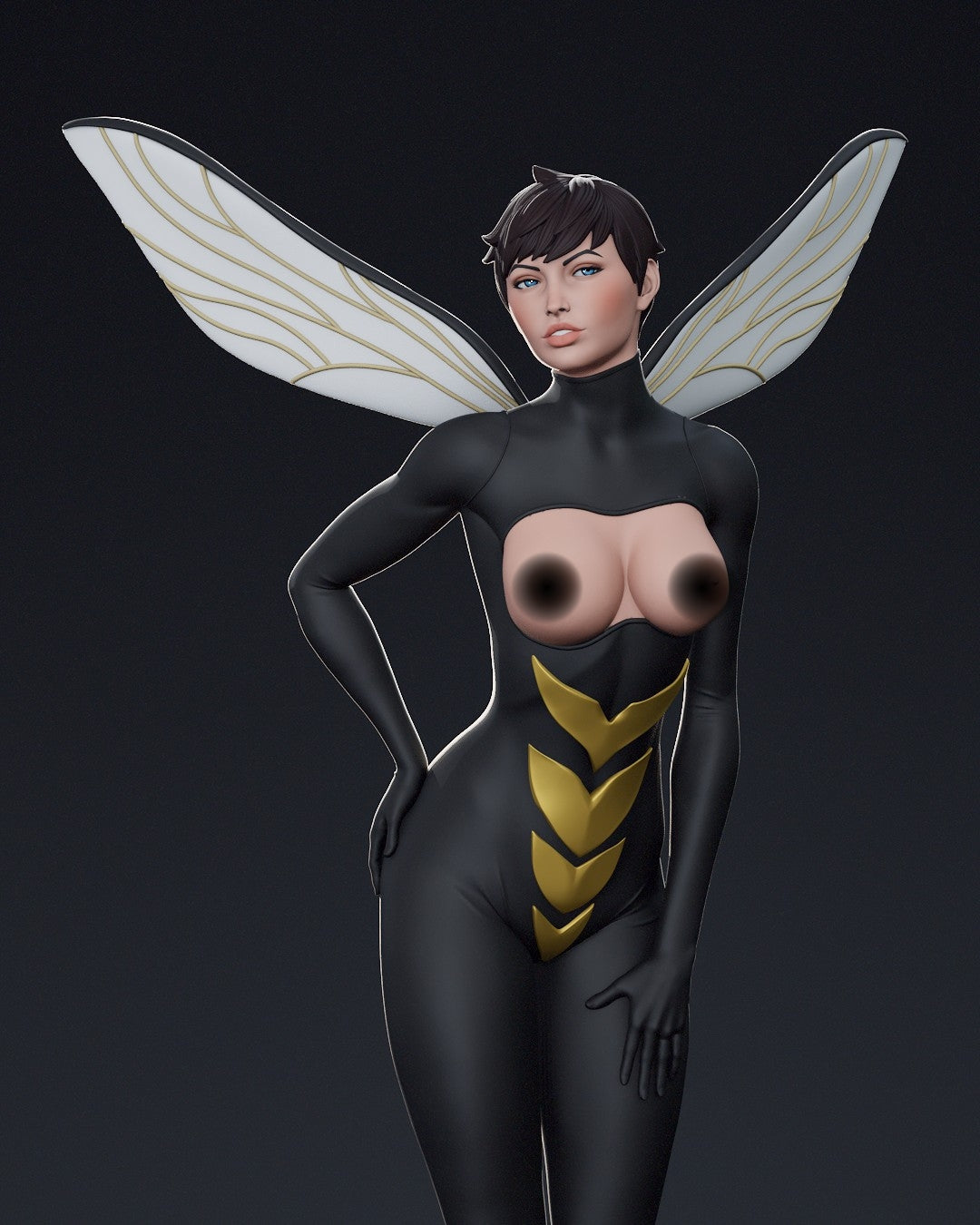 Wasp NSFW Sculpture (75mm to 500mm) - Unassembled/Unpainted/3D Print