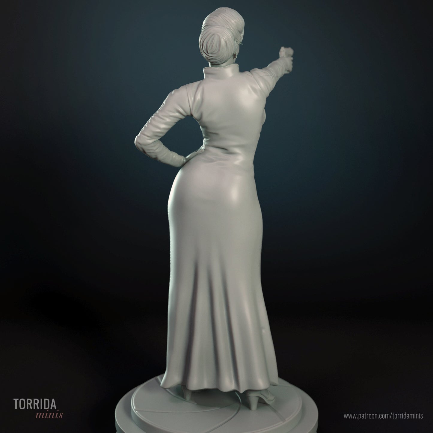 Xenia Onatopp Sculpture(75mm to 500mm) - Unassembled/Unpainted/3D Print