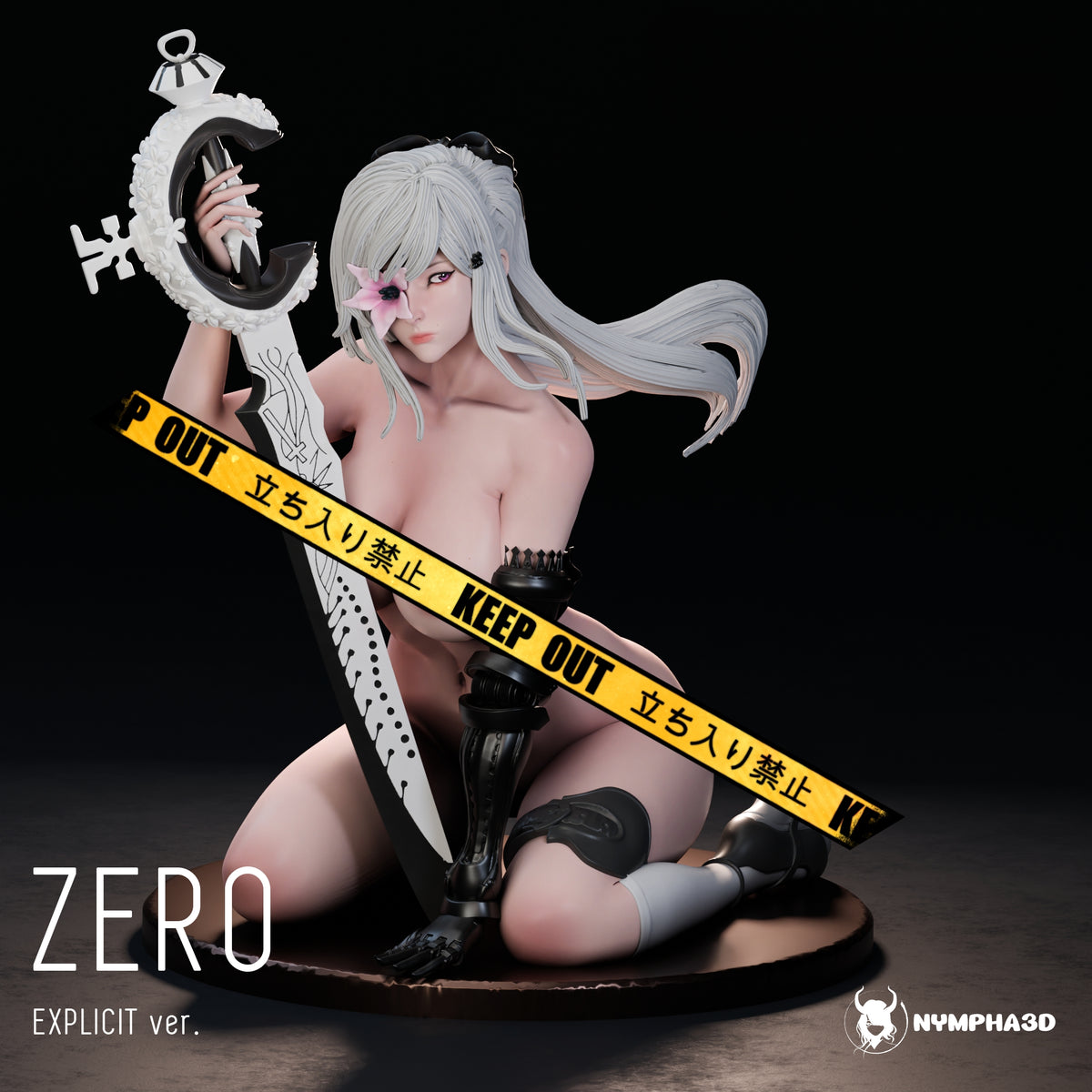 Zero SFW/NSFW Sculpture (75mm to 500mm) - Unassembled/Unpainted/3D Print