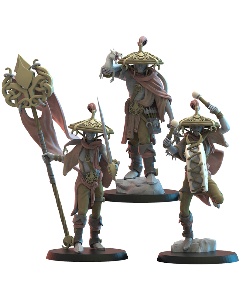 Akkorokamui Corsairs CG (x3) - Night Elves - TTRPG - Wargaming - Dungeons and Dragons