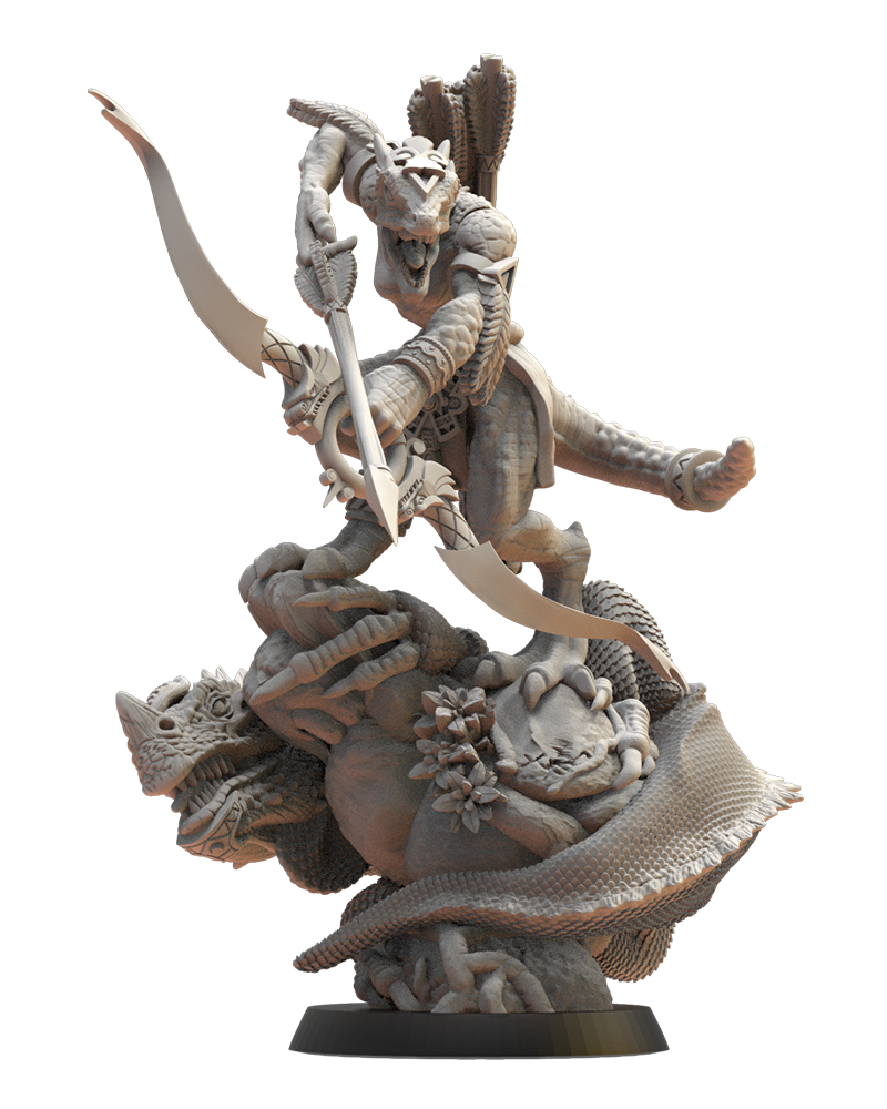 Atlacoya the Sunarcher - Lizard-Men - TTRPG - Wargaming - Dungeons and Dragons