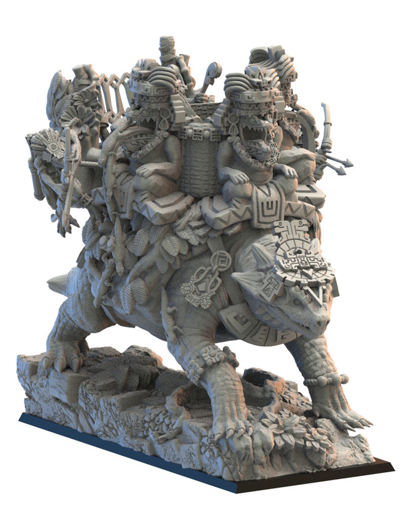 Ayokalotl with Tekuetl Swarm - Lizard-Men - TTRPG - Wargaming - Dungeons and Dragons