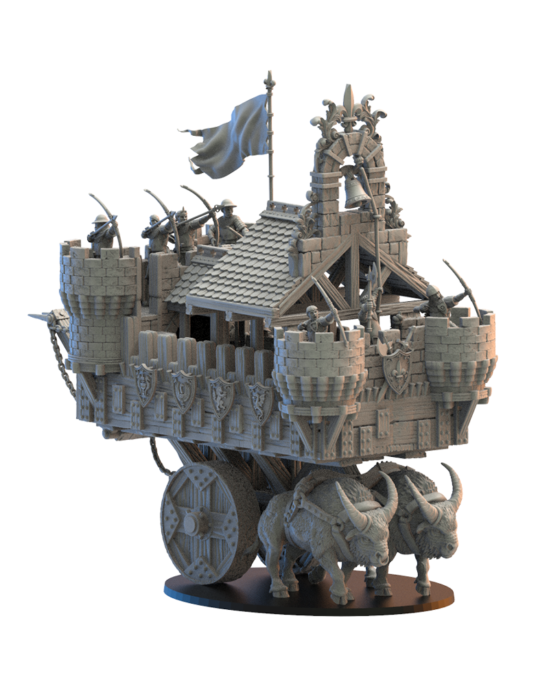Battle Fortress - War Wagon - Bretons - TTRPG - Wargaming - Dungeons and Dragons