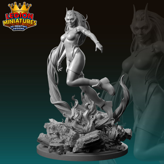 Blackfire - Tabletop RPG Miniature - Roleplaying 3D Printed Fantasy Mini