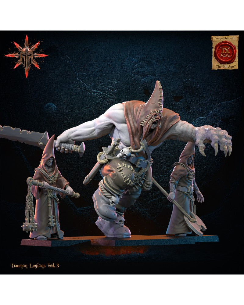Blessed 1 and Archicultists (x3) Demonic Legion - TTRPG - Wargaming - Mordheim - Dungeons and Dragons