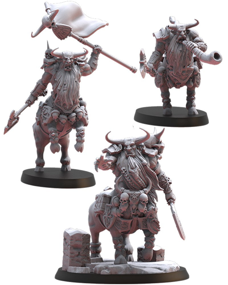 Bul-thaurs Command Group (x3) Chaos Dwarves - TTRPG - Wargaming - Dungeons and Dragons