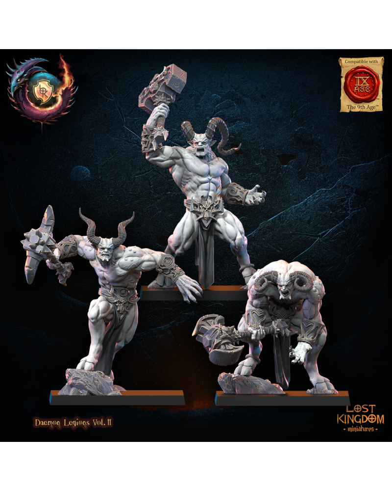 Clawed fiends (x3) - Warriors of the Dark Gods - TTRPG - Wargaming - Dungeons and Dragons