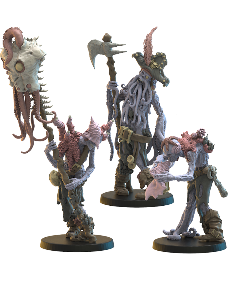 Deep Sea Zombies CG (x3) - Undead Pirates - TTRPG - Wargaming - Dungeons and Dragons
