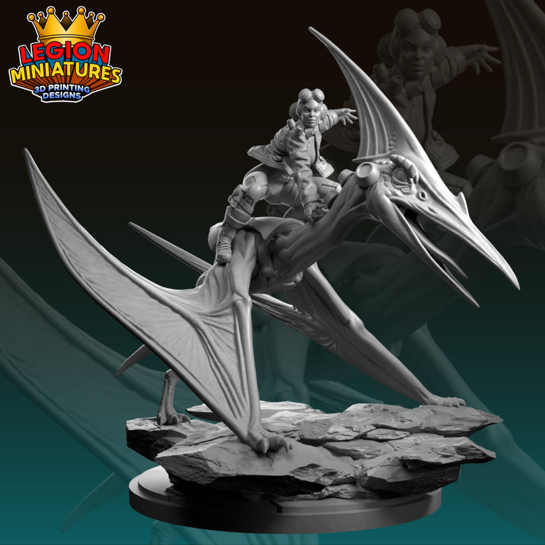 Devil Girl & Moon Dinosaur - TTRPG - Wargaming - MCP