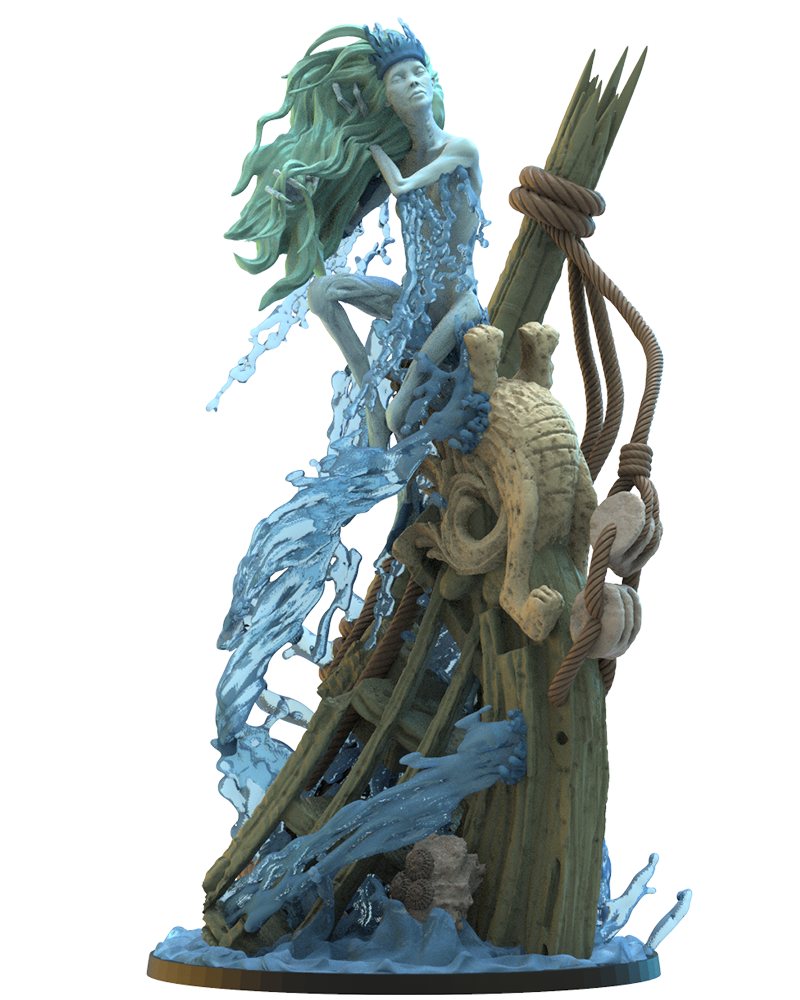 Earla, Queen of Shipwrecks - Undead Pirate - TTRPG - Wargaming - Dungeons and Dragons