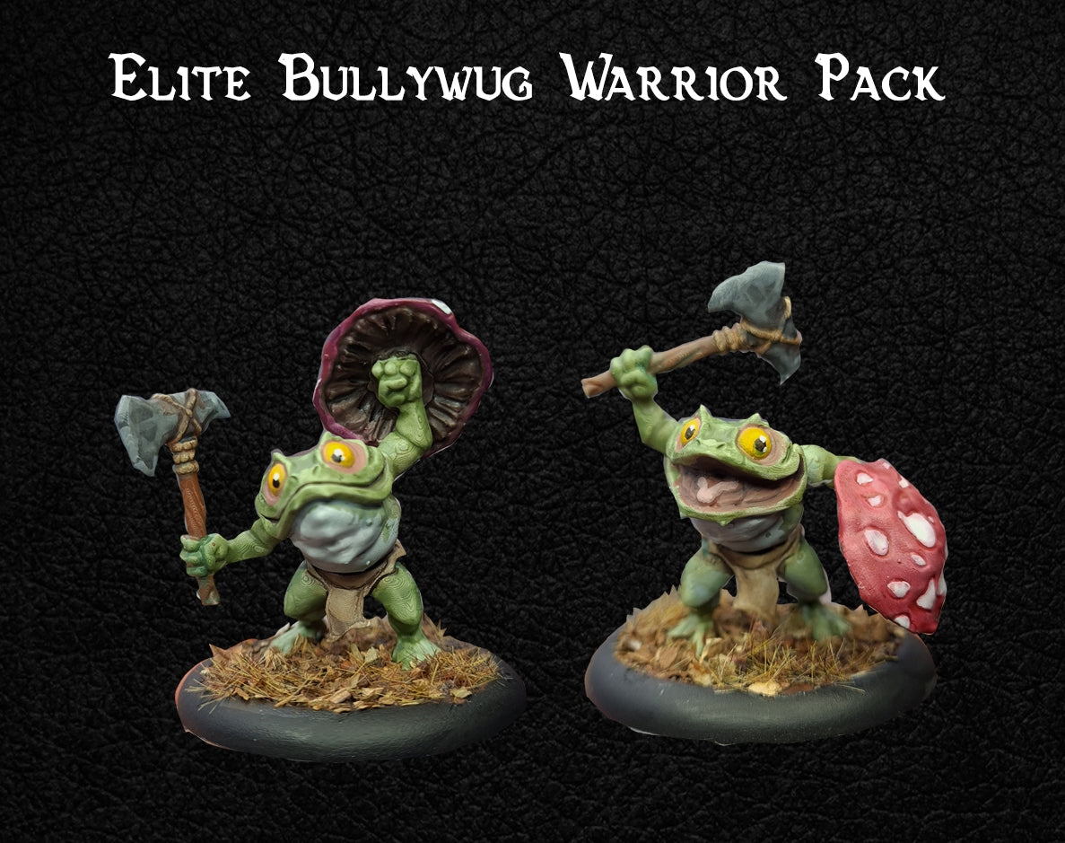 Elite Bullywug Warrior (x2) - TTRPG - Wargaming - Dungeons and Dragons