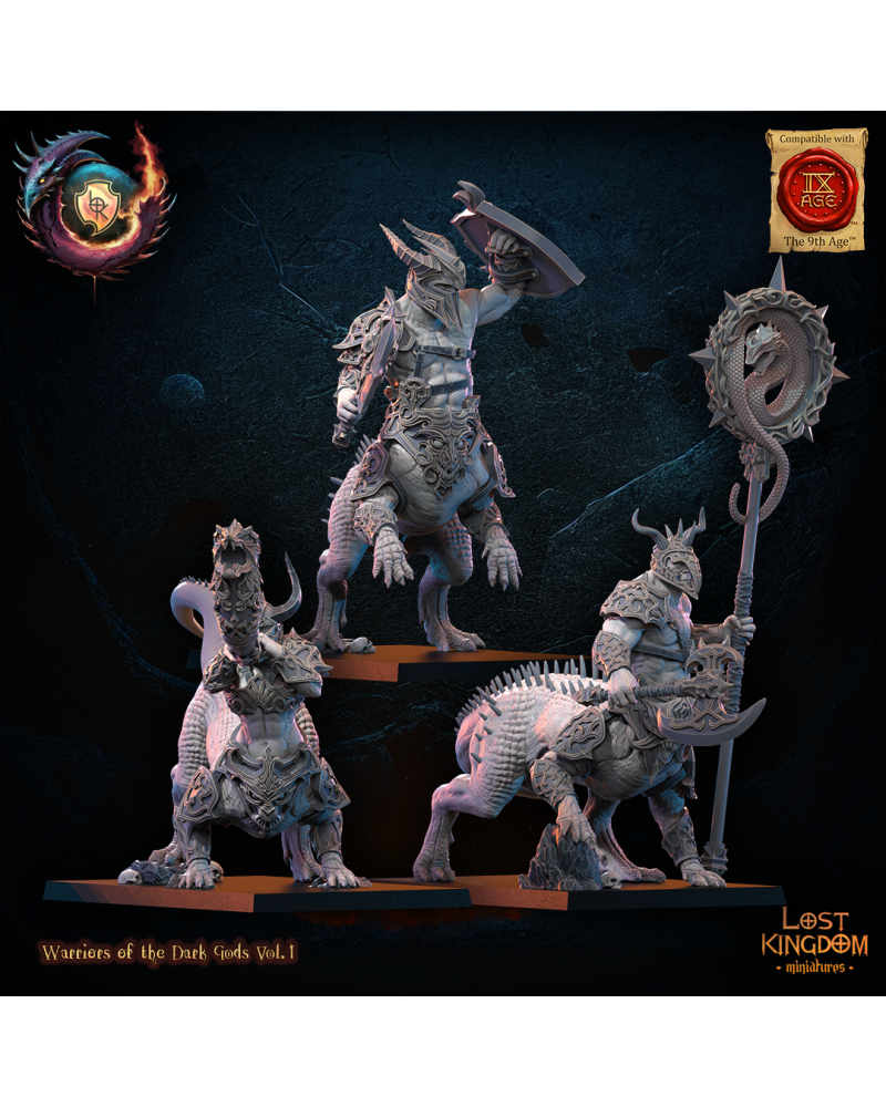 Feldraks CG (x3) - Warriors of the Dark Gods - TTRPG - Wargaming - Dungeons and Dragons