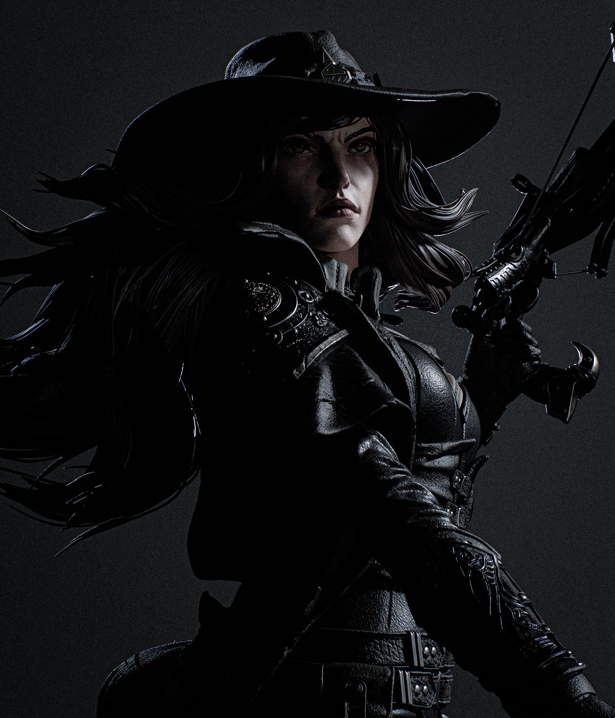 Witch Hunter Sculpture (75mm to 500mm) - Unassembled/Unpainted/3D Print
