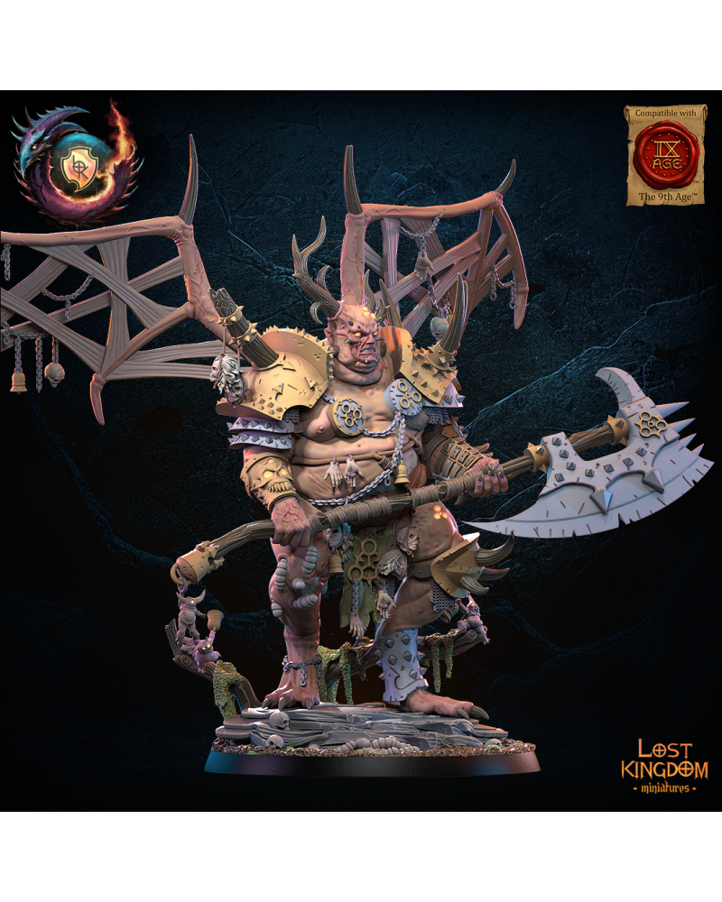 Gluttony Exalted Herald - Warriors of the Dark Gods - TTRPG - Wargaming - Dungeons and Dragons