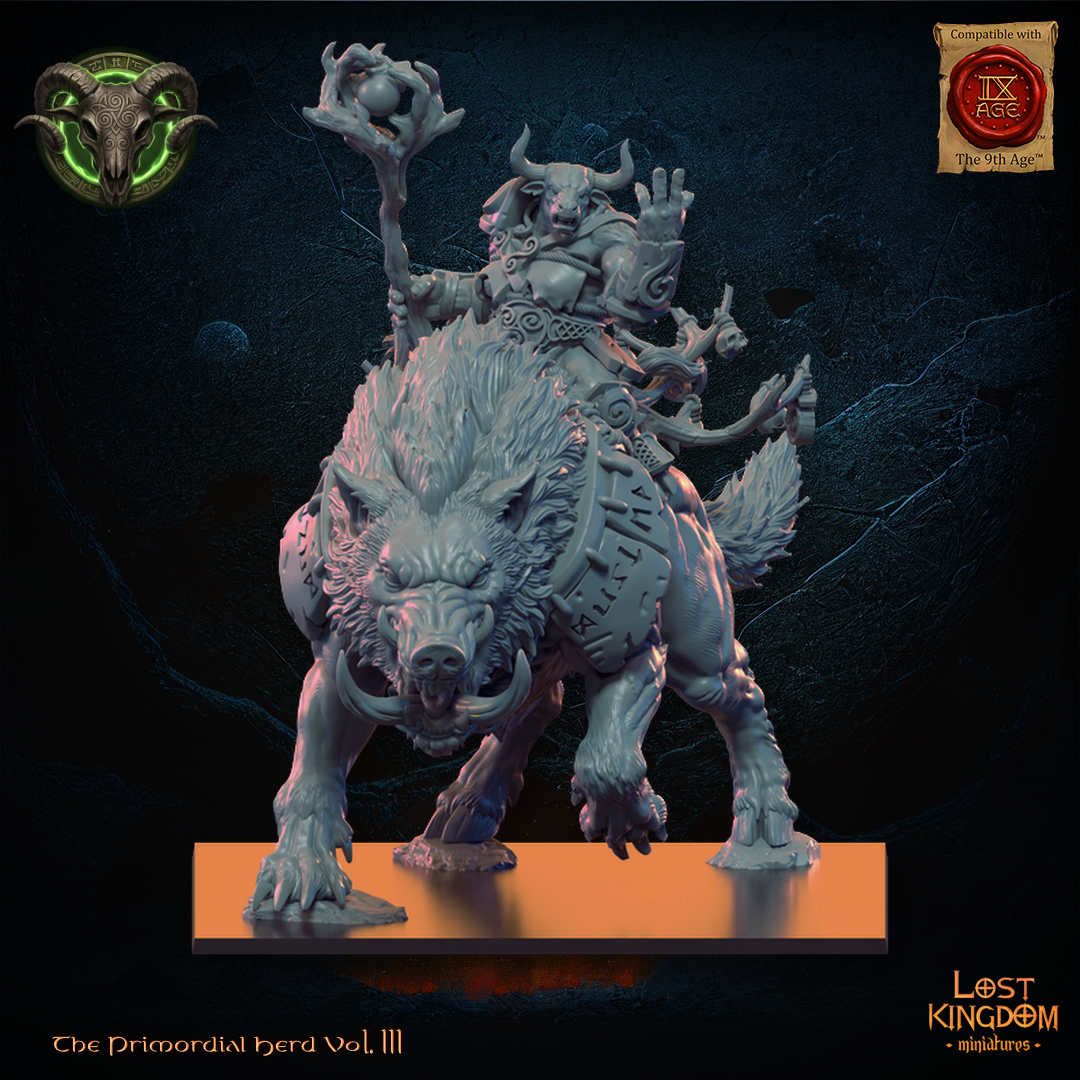 Minotaur Druid - Beast-Men - TTRPG - Wargaming - Dungeons and Dragons