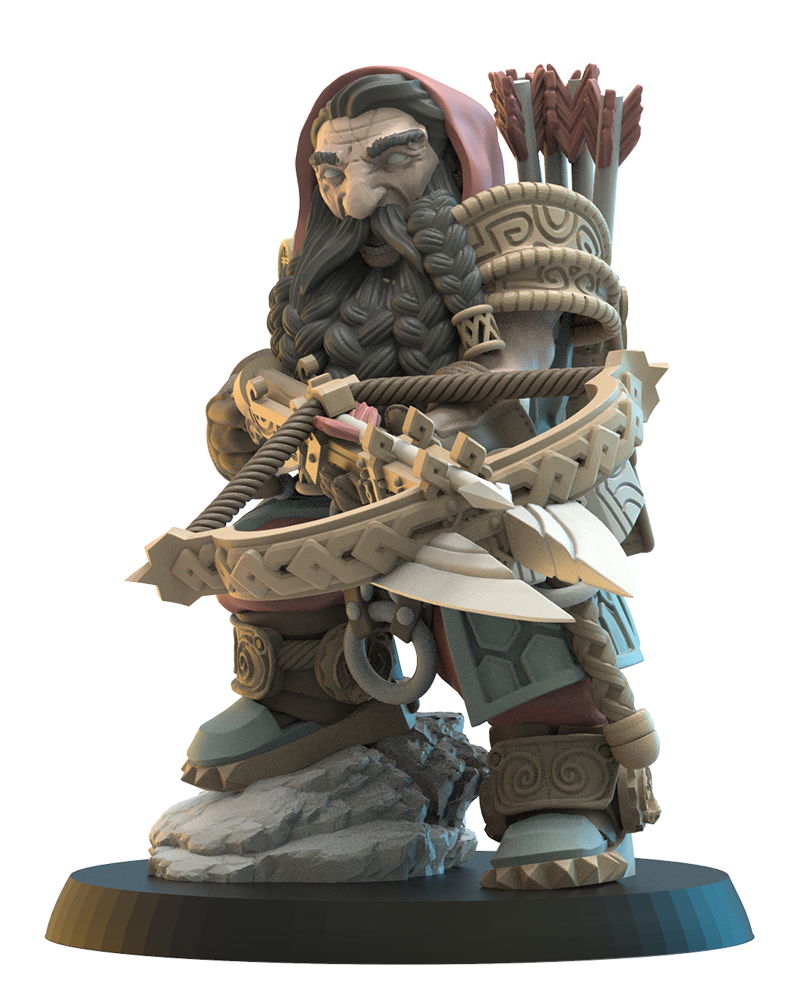 Harald, Armbrøst Hero - Dwarven - TTRPG - Wargaming - LOTR - Dungeons and Dragons