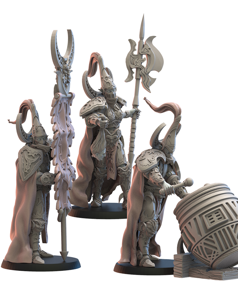 Hisui Guard CG (x3) - Night Elves - TTRPG - Wargaming - Dungeons and Dragons